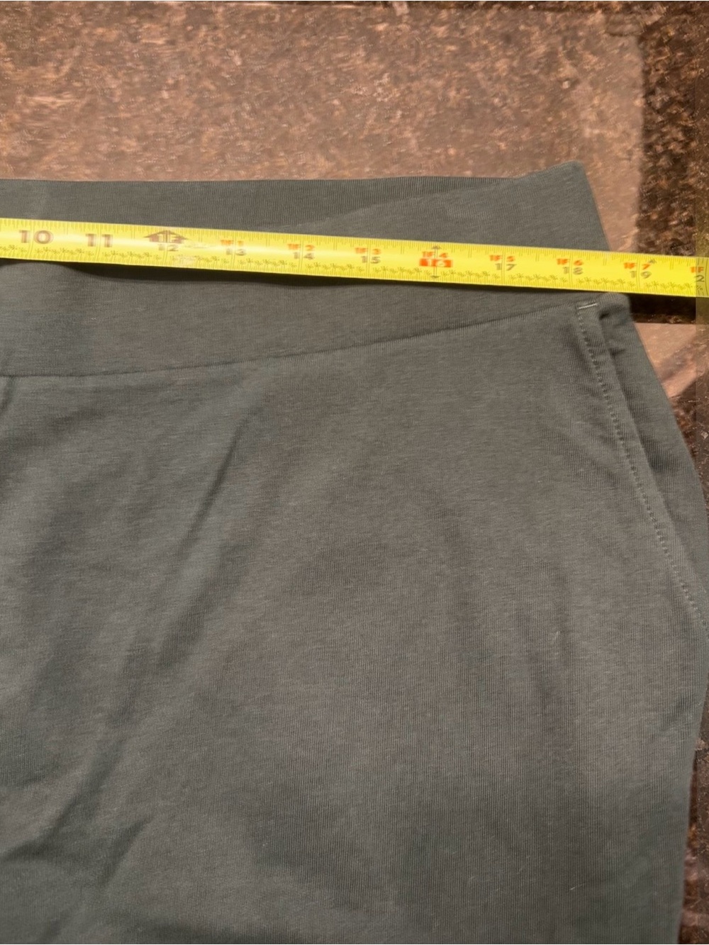 Pure Jill Affinity French Terry Slim Leg Pants XL Petite Dark Teal Pima Cotton - Picture 8 of 11